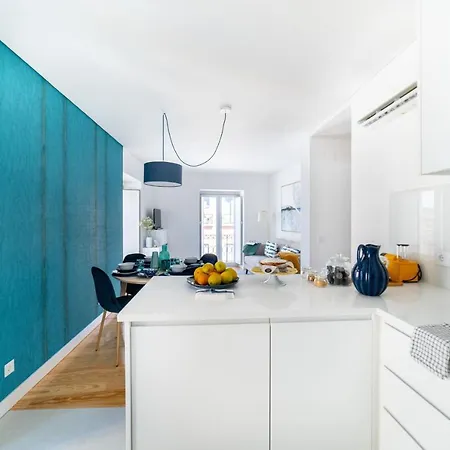 Blue By The River 2 - Elegant Two-bedroom In Santos Lisbona